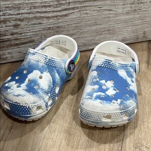 Kids Cloud and rainbow Crocs